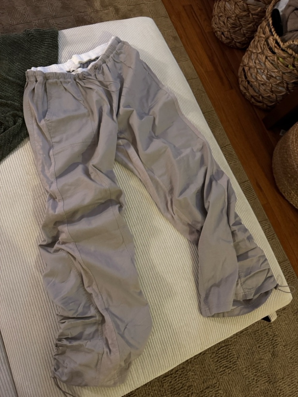 Daily PRACTICE Anthropologie Wide-Leg Drawstring Track Pants - Relaxed Fit - Picture 2 of 5